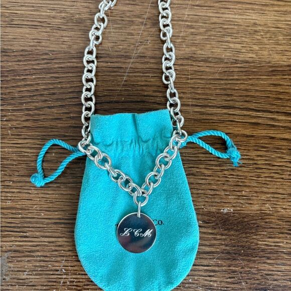 Tiffany & Co. Round Tag Necklace - Picture 1 of 6
